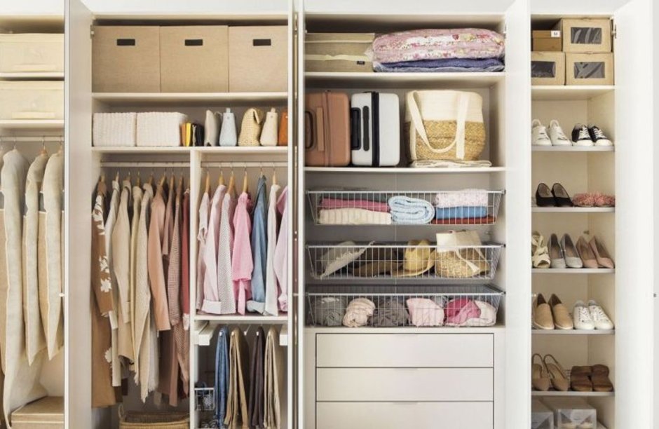 Организация пространства в шкафу