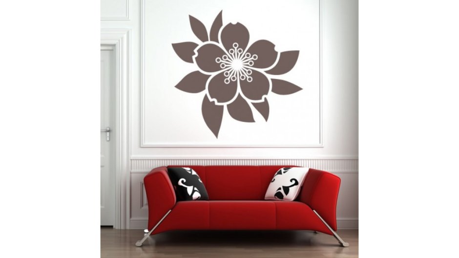 Трафарет цветы для покраски стен