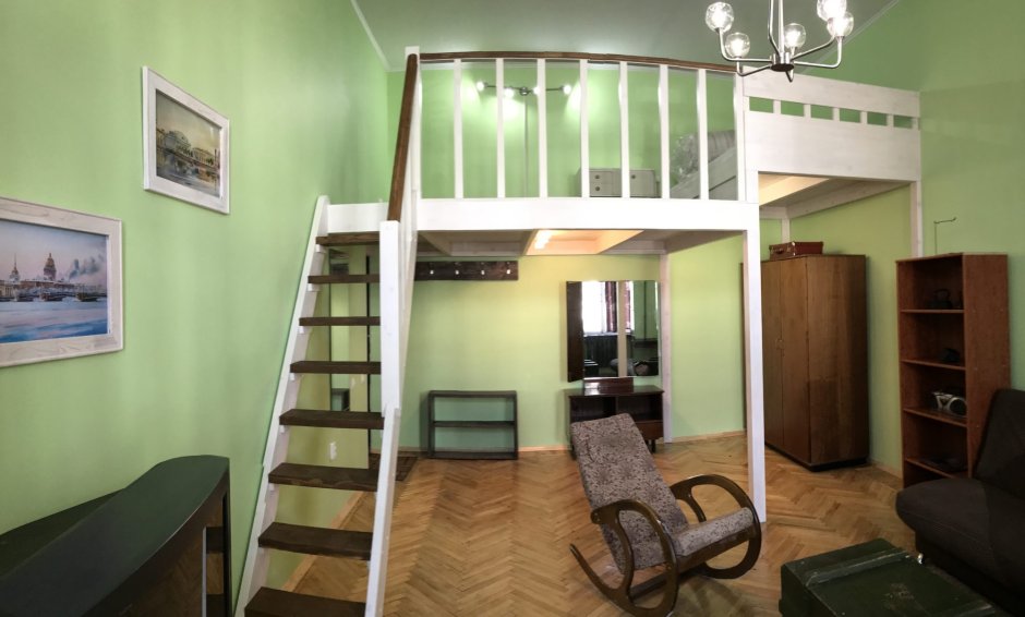 Антресольный второй ярус кровать