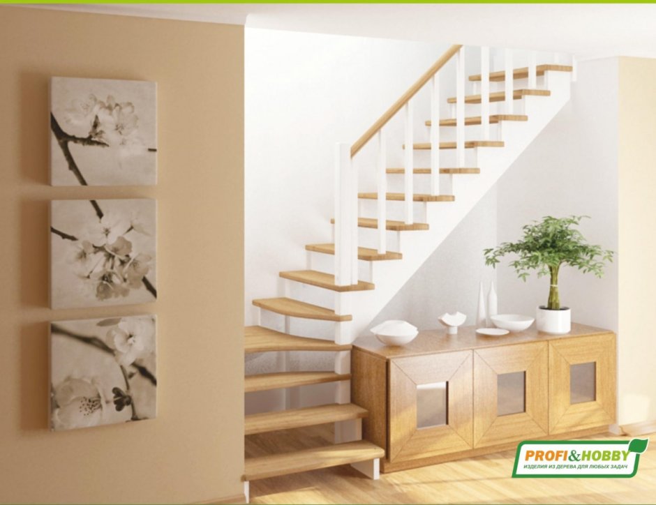 Лестница деревянная к-031м