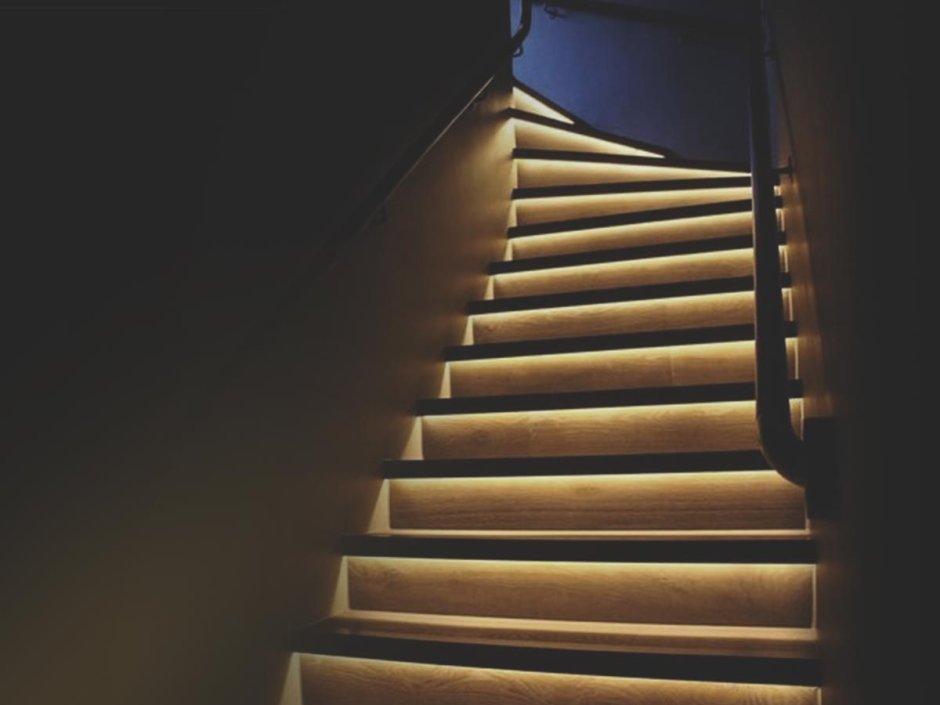 Лестничное освещение в доме