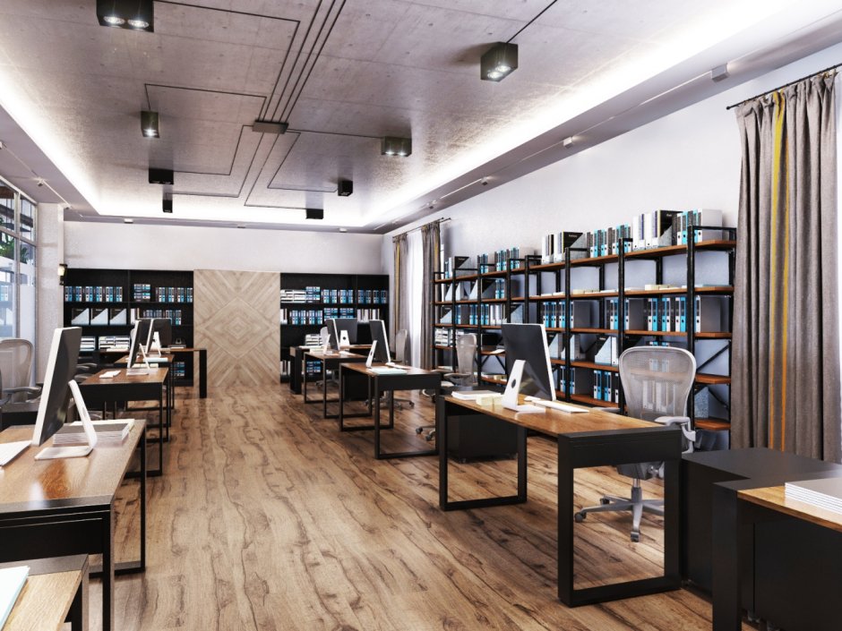 Офис в стиле лофт