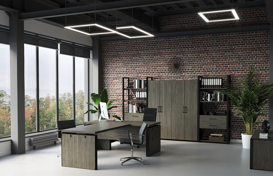 Кабинет директора в стиле лофт