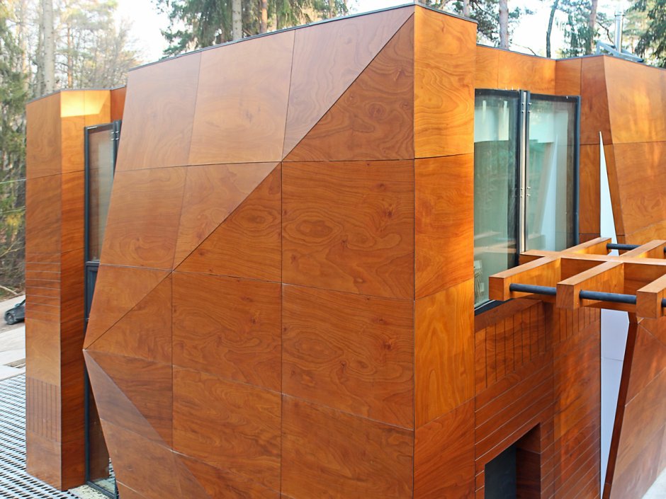 Деревянные планки в интерьере