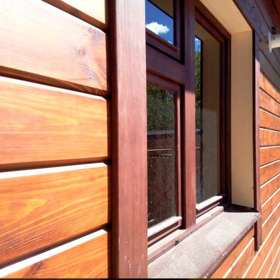 Планкен лиственница фасад