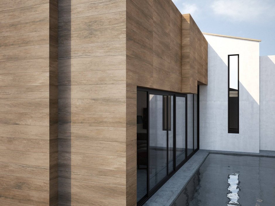 Дерево на фасаде