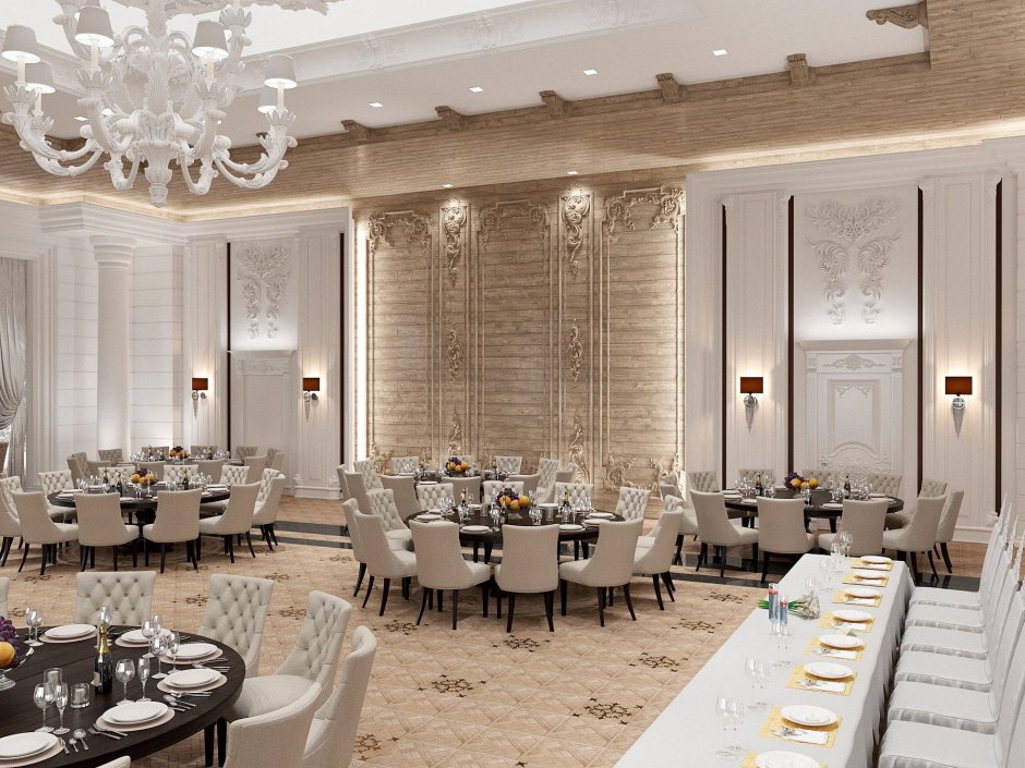 Классический интерьер кафе