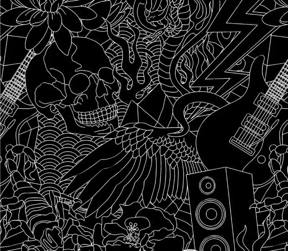 Орнамент в стиле рок