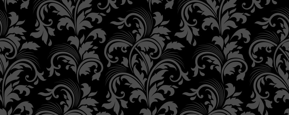 Черный фон с узорами