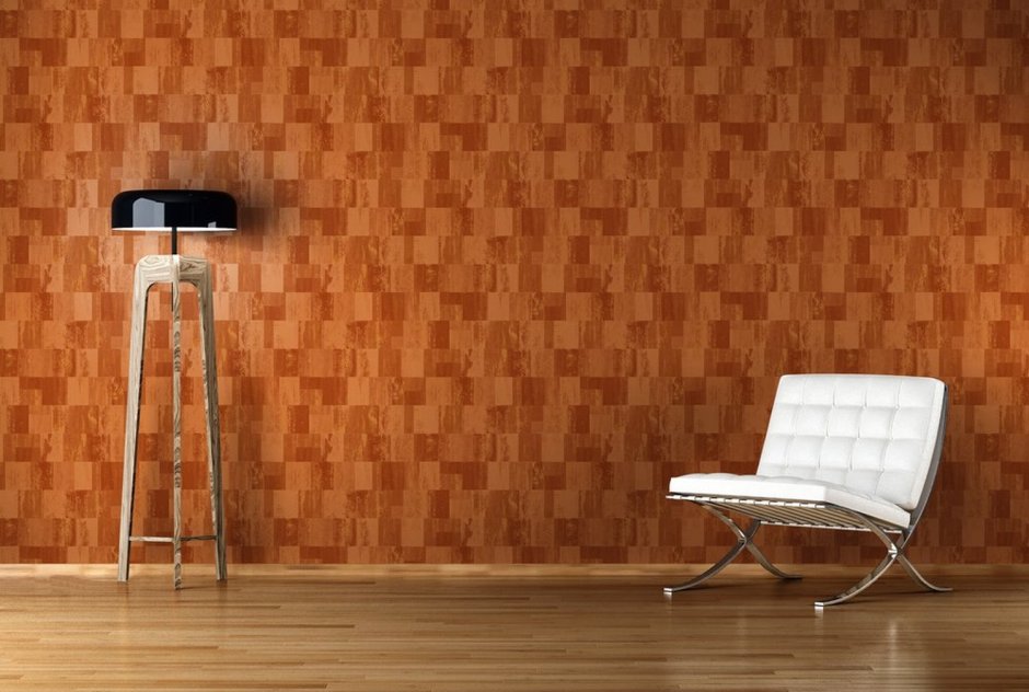 Поклейка обоев двух видов