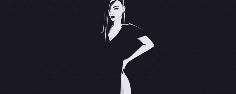 Белый квадрат на черном фоне