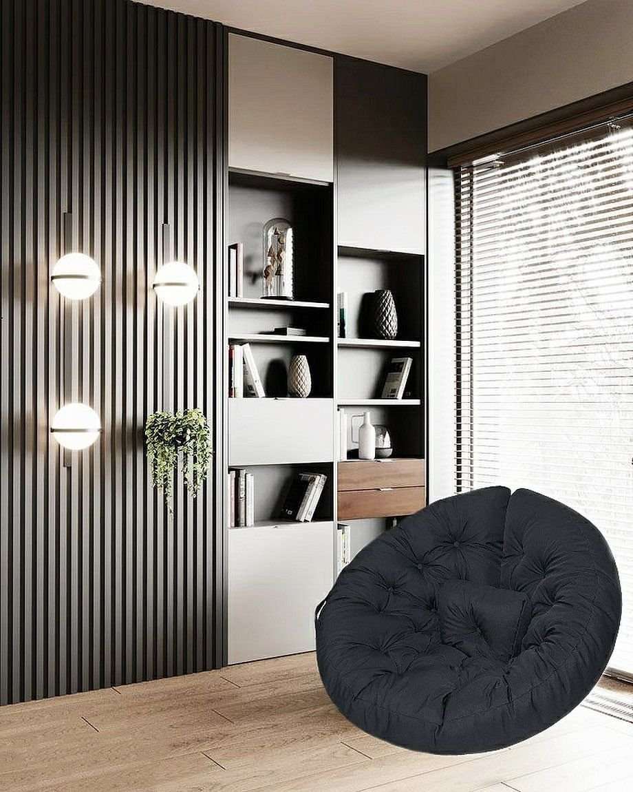 Декоративные рейки в гостиной