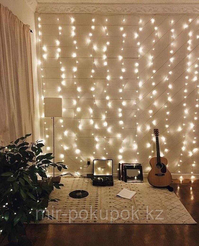 Гирлянда светодиодная роса занавес 3х3