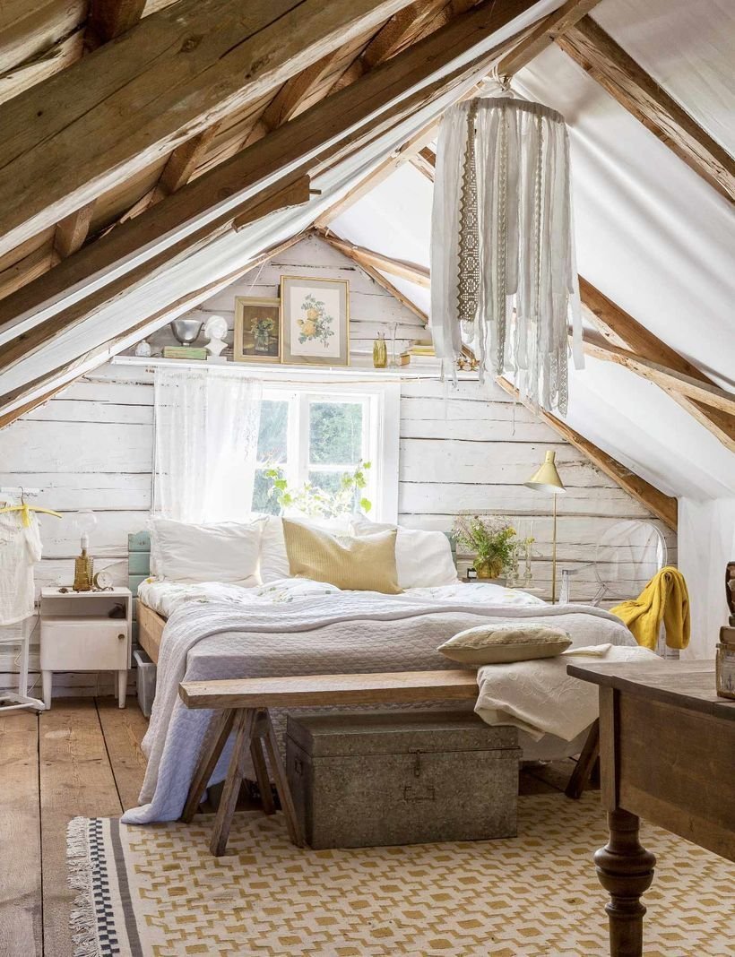 Спальня на чердаке
