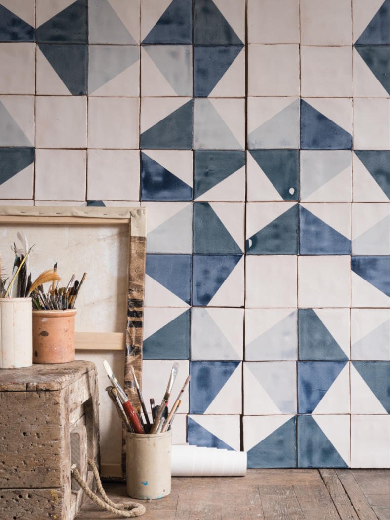 Крашеная плитка