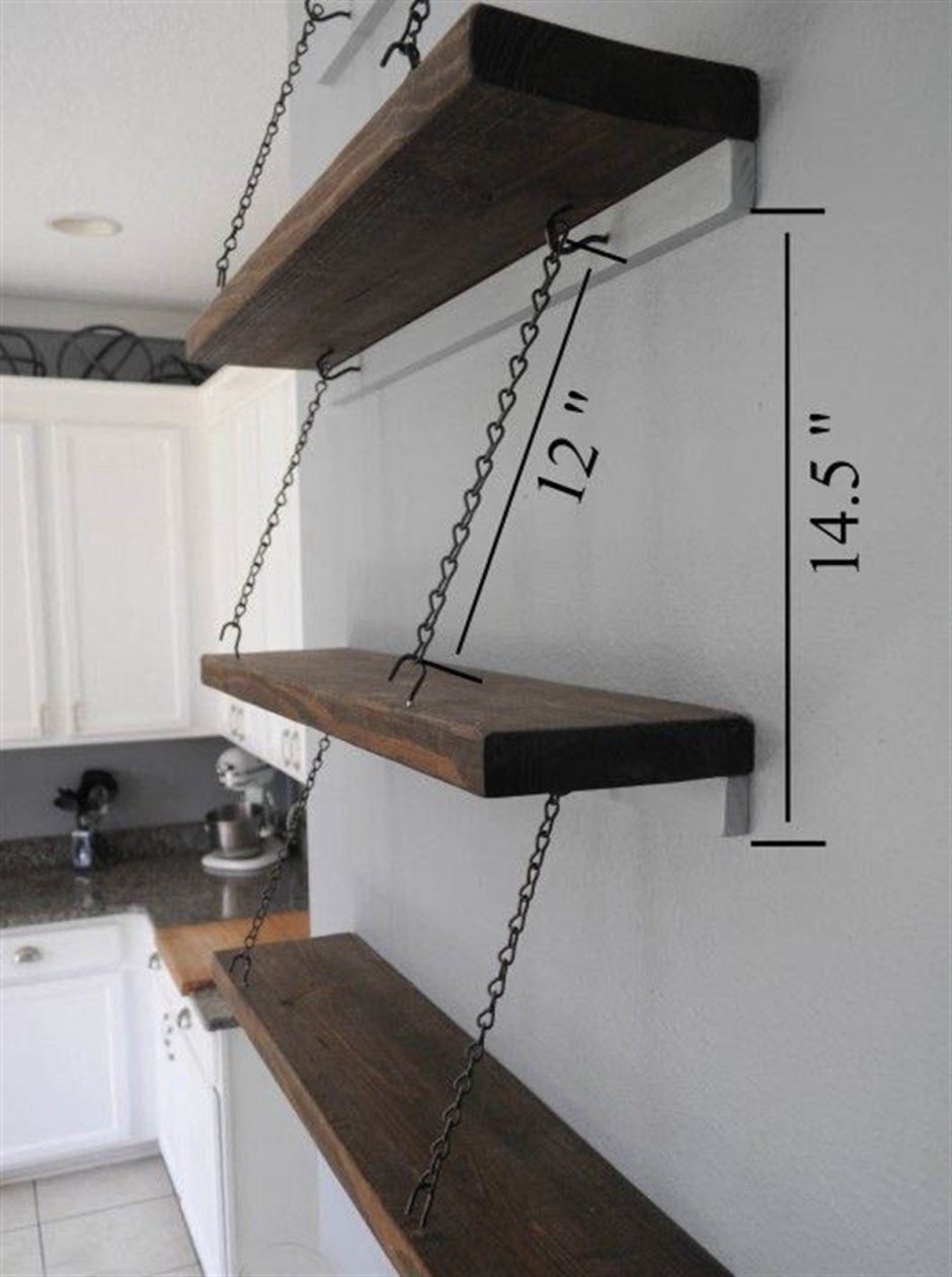 Подвесные полки на цепях