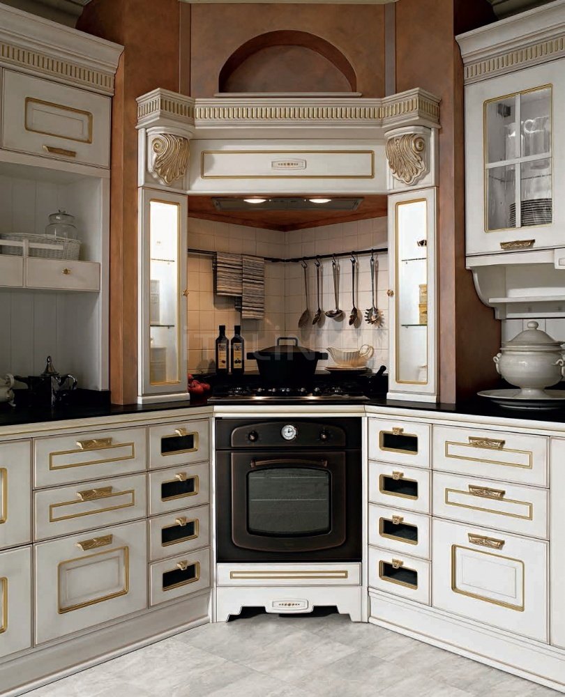 Угловая плита на кухне