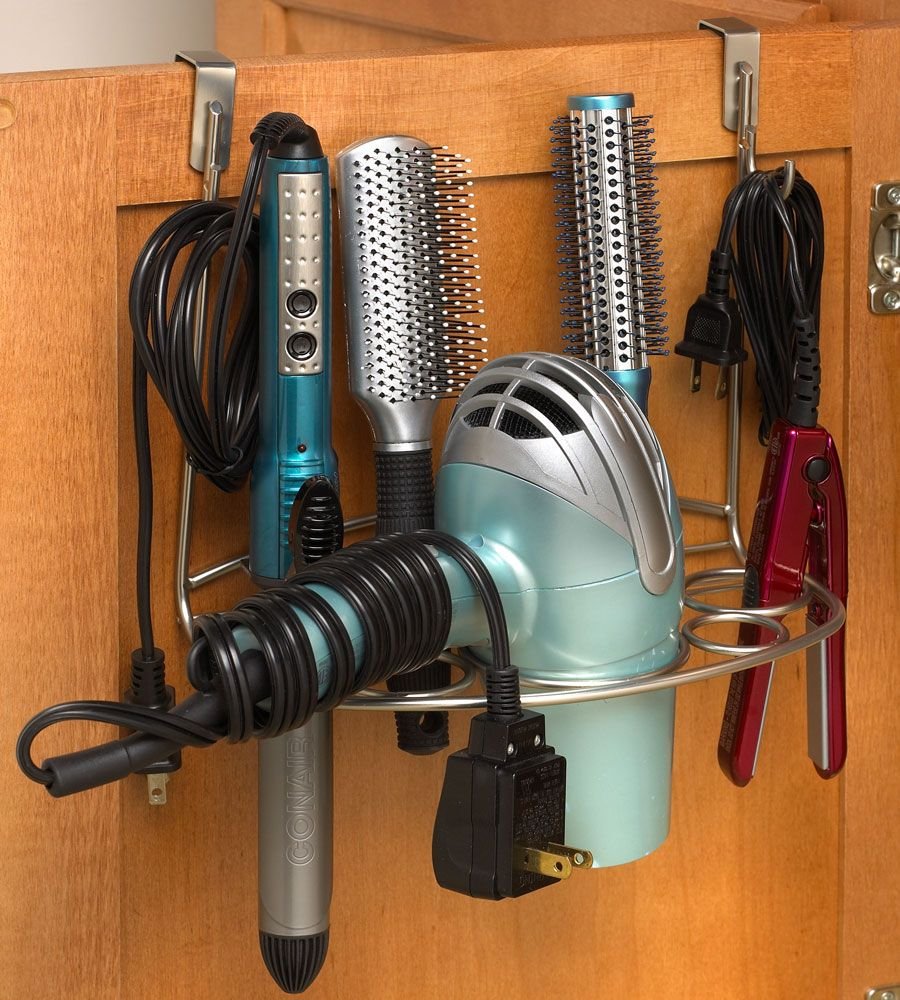 Шкаф для фена в ванной