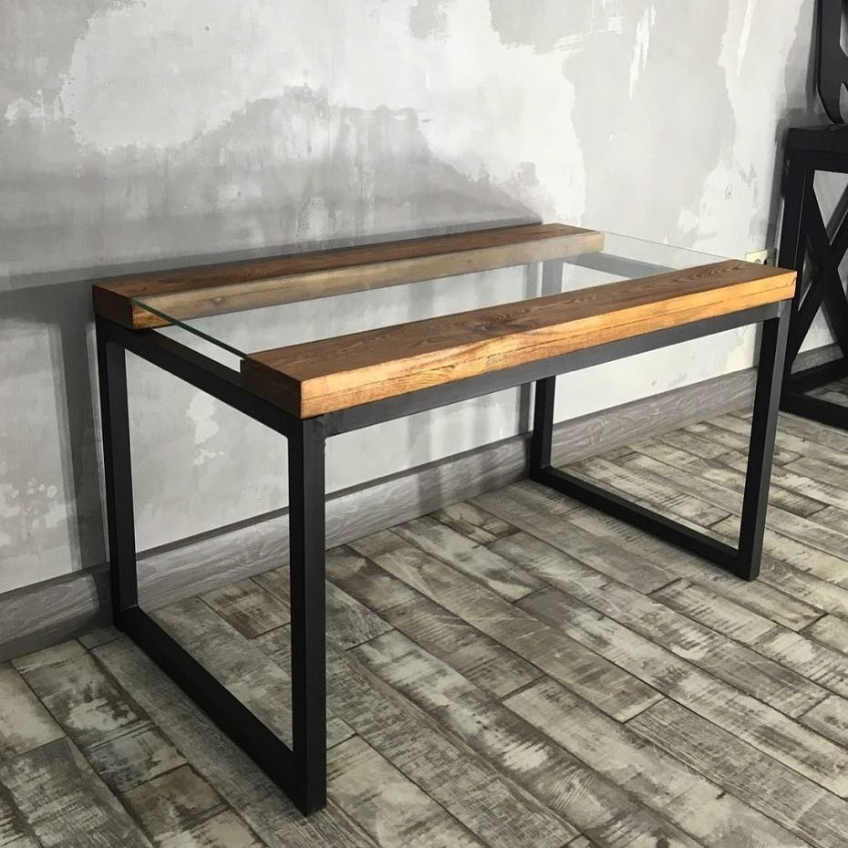 Металлическая кровать стиль лофт ЛК-1гексима