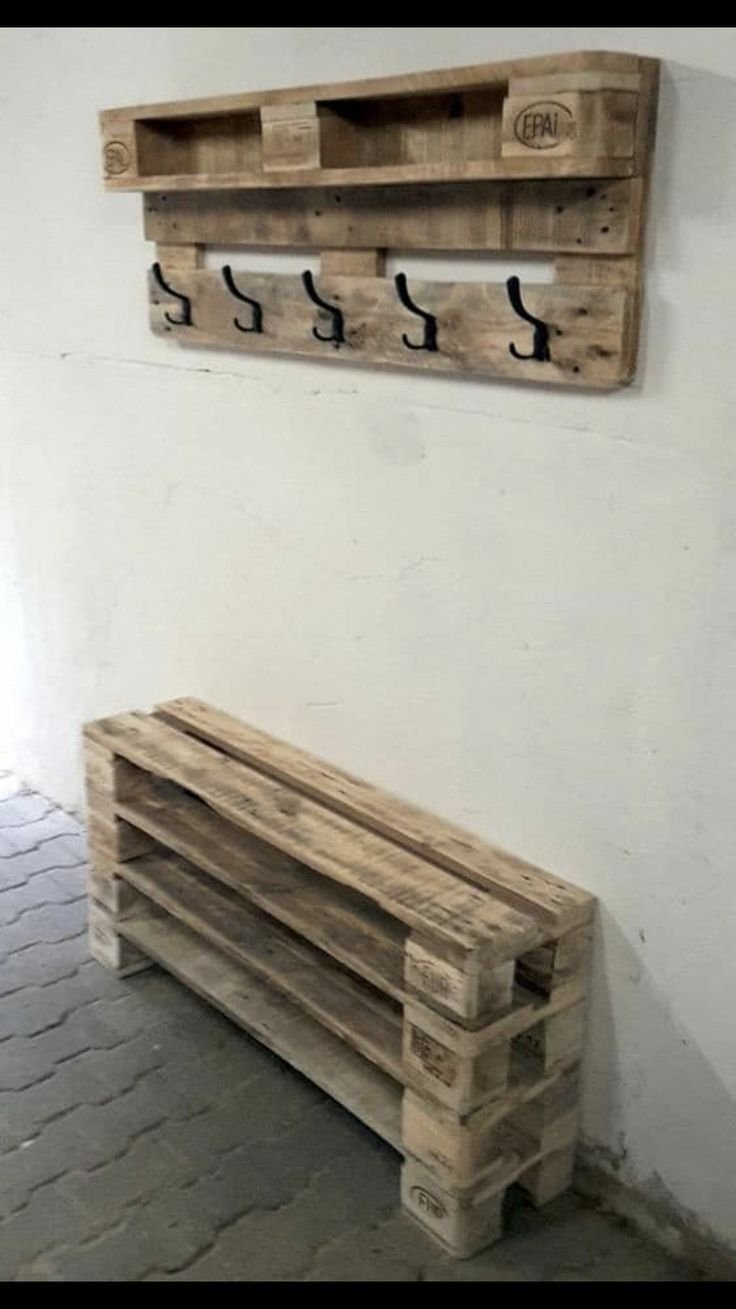 Полки для обуви из поддонов