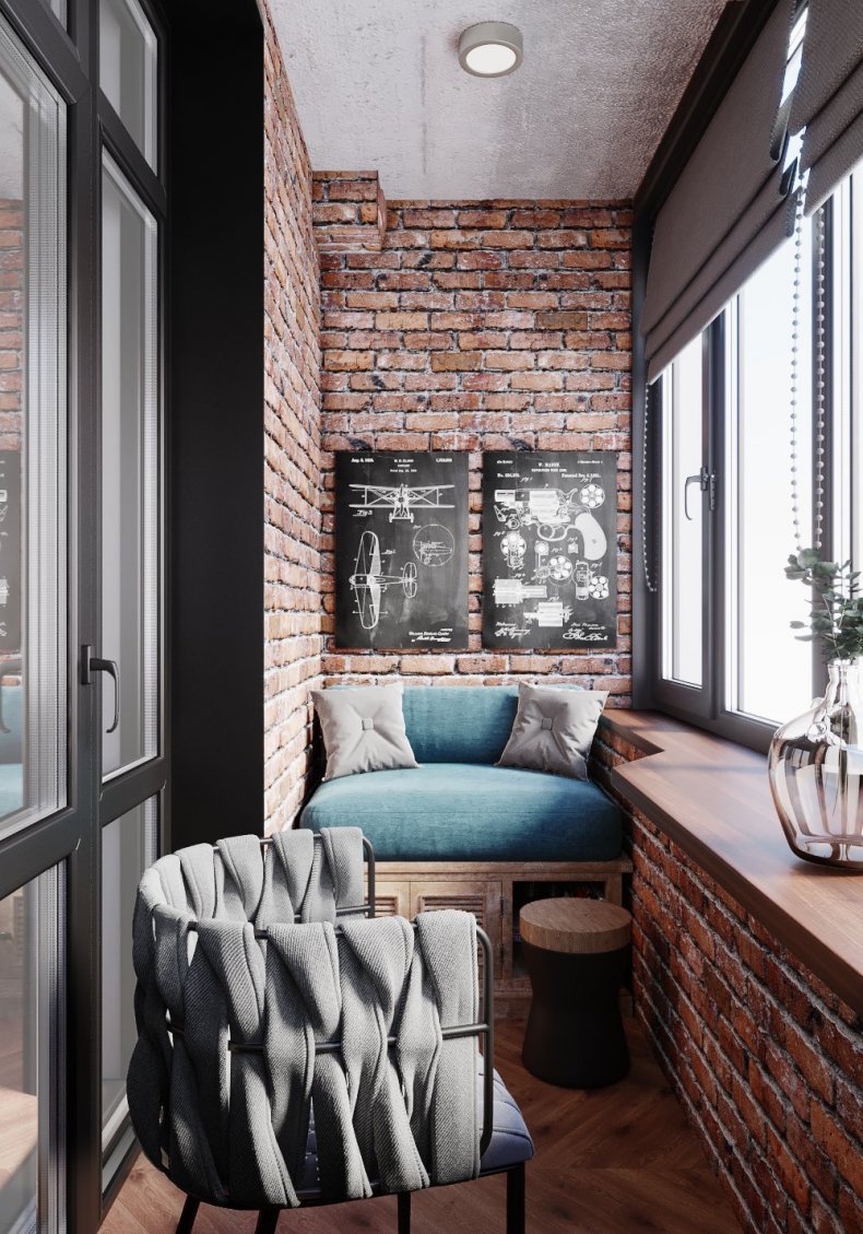 Балкон лофт 3м