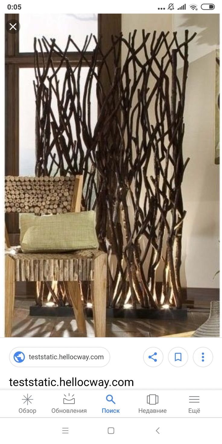 Ветки в интерьере