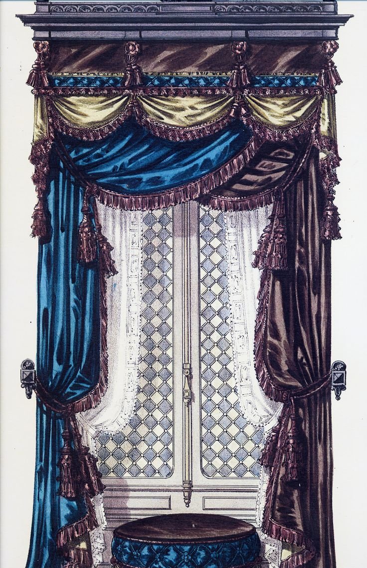 Шторы в готическом стиле