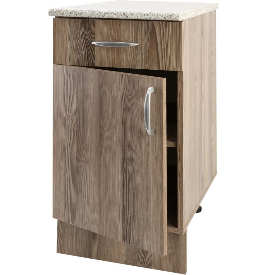 Шкаф напольный с одним ящиком "дуб Шато" 40x86x60 см, ЛДСП