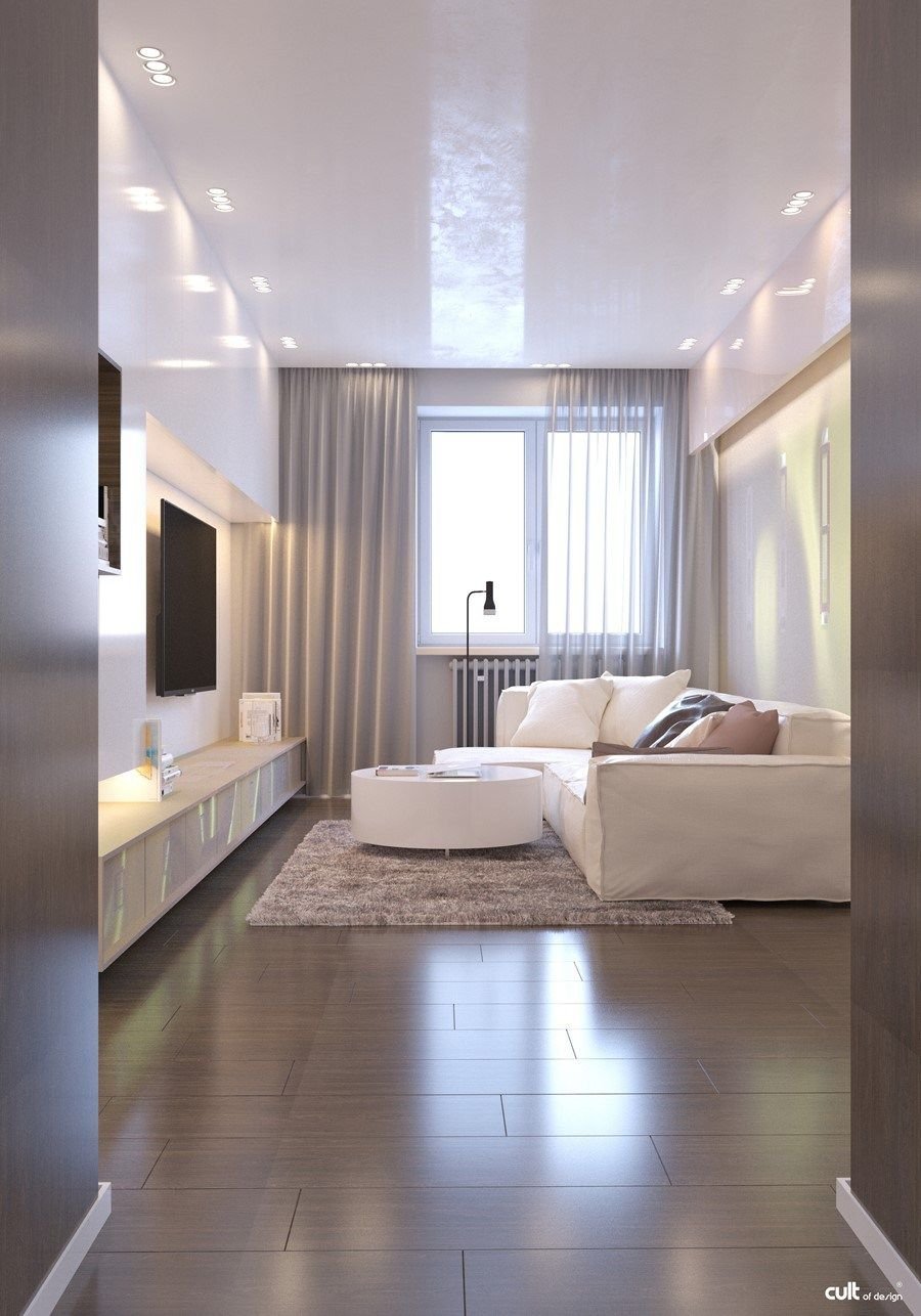 Натяжные потолки в стиле Минимализм