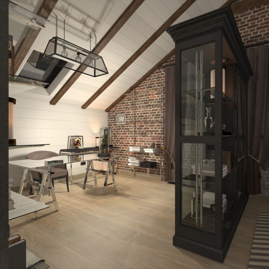 Дача в стиле лофт