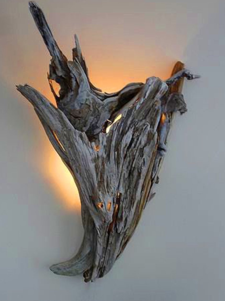 Настольная лампа из коряги