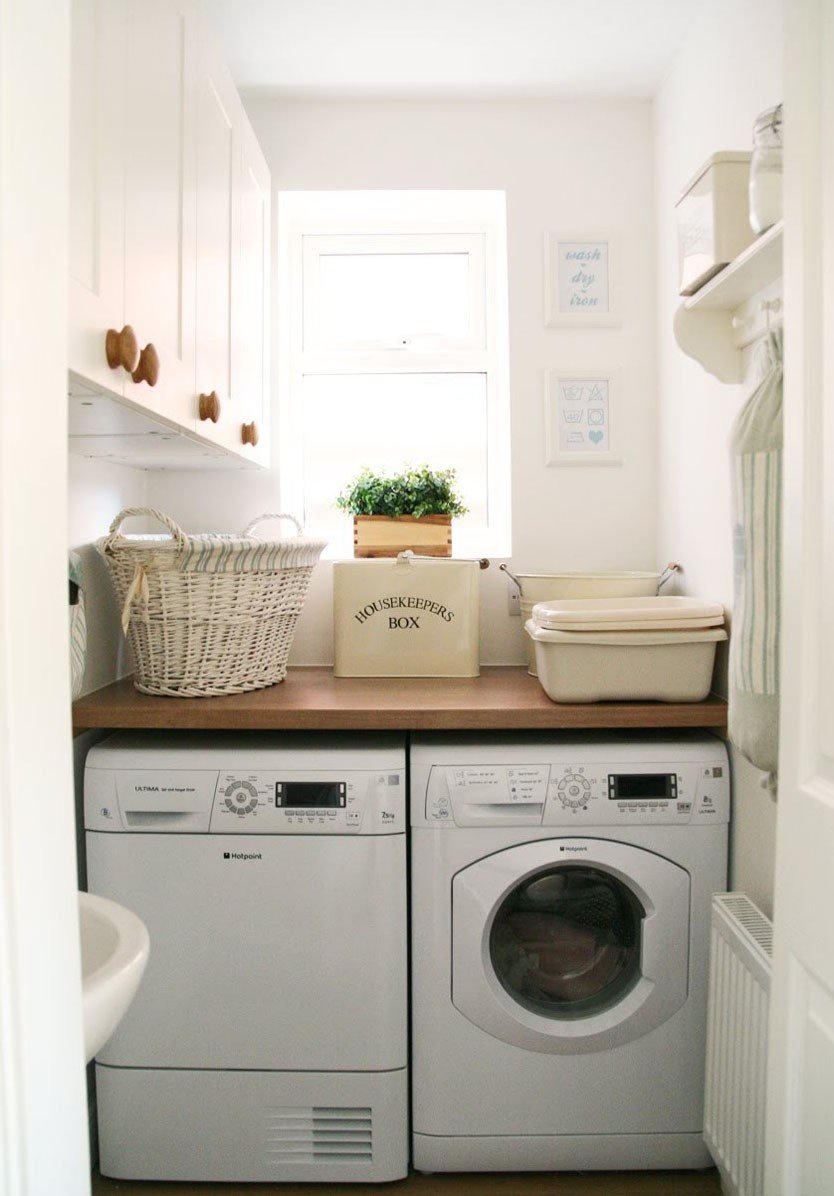 Постирочная в ванной