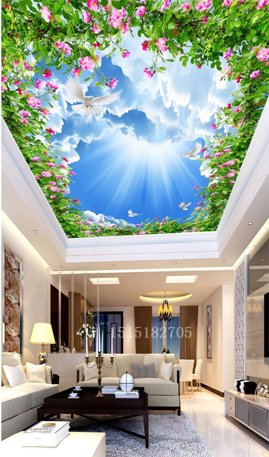 Фотопечать на потолке