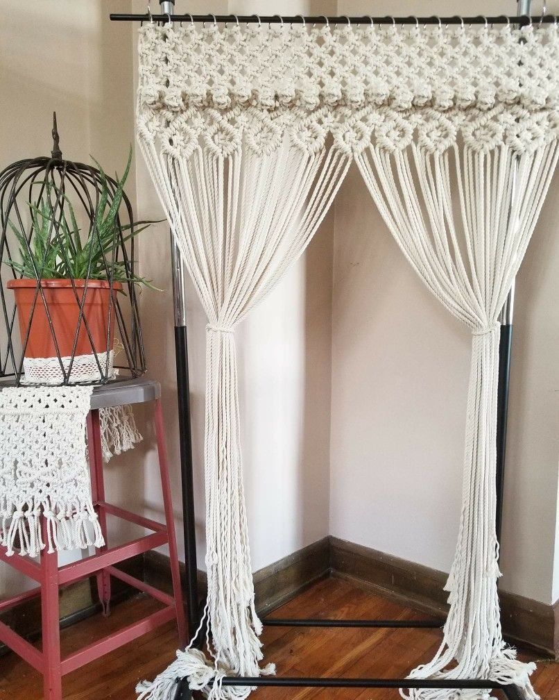Макраме занавес