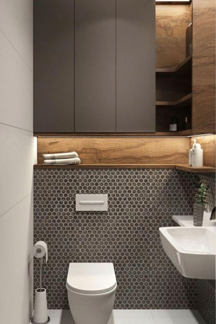 Инсталляция в маленьком туалете