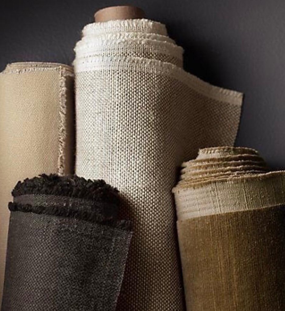 Шторы мешковина в интерьере