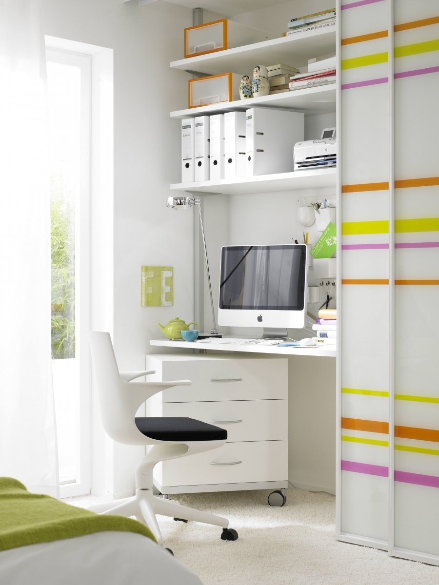 Встроенные шкафы с рабочим местом