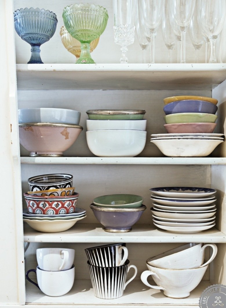 Посуда в скандинавском интерьере