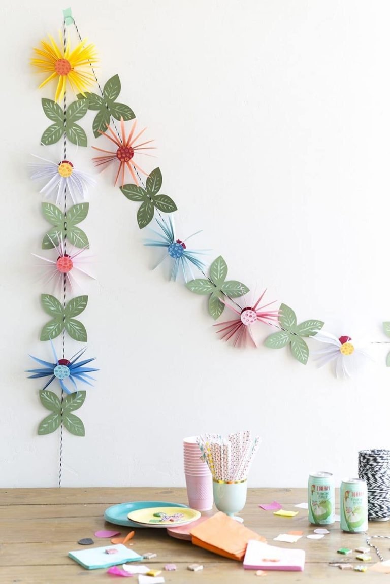 Бумажные украшения для комнаты