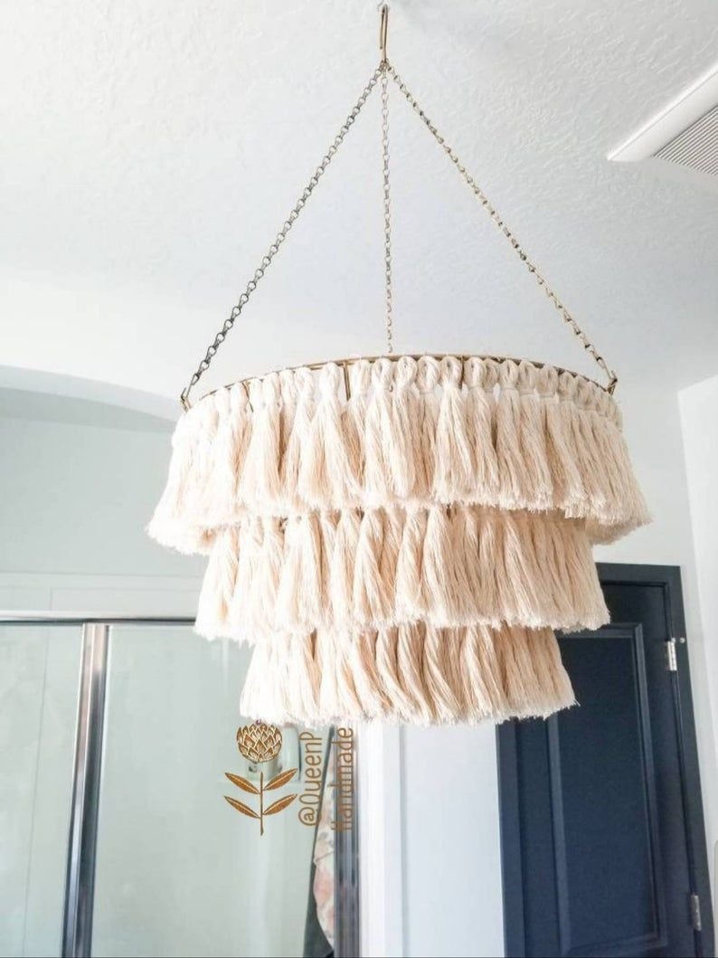 Абажур в технике макраме