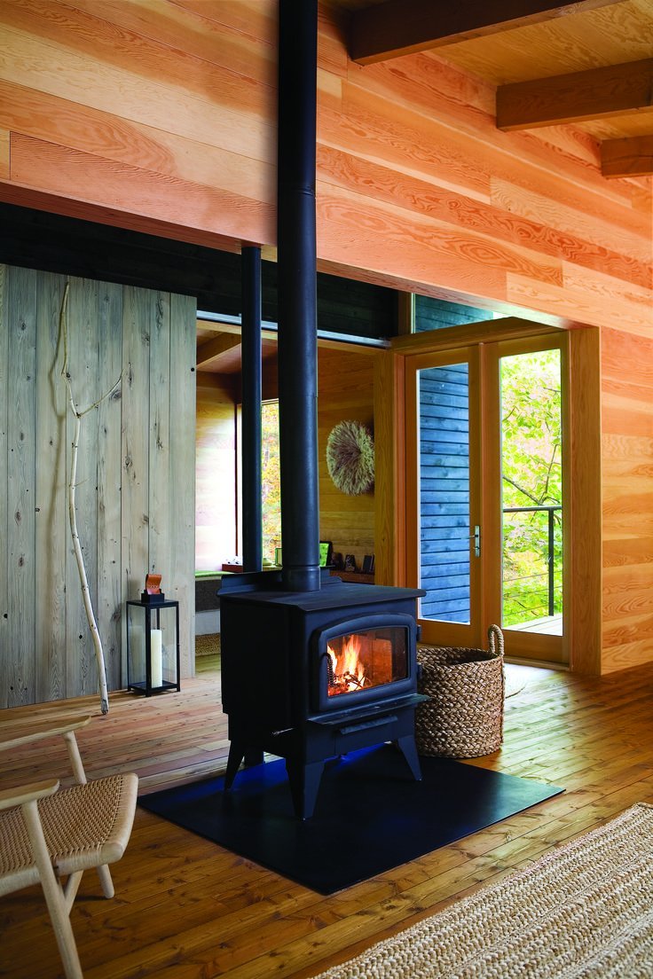 Камин в деревянном доме