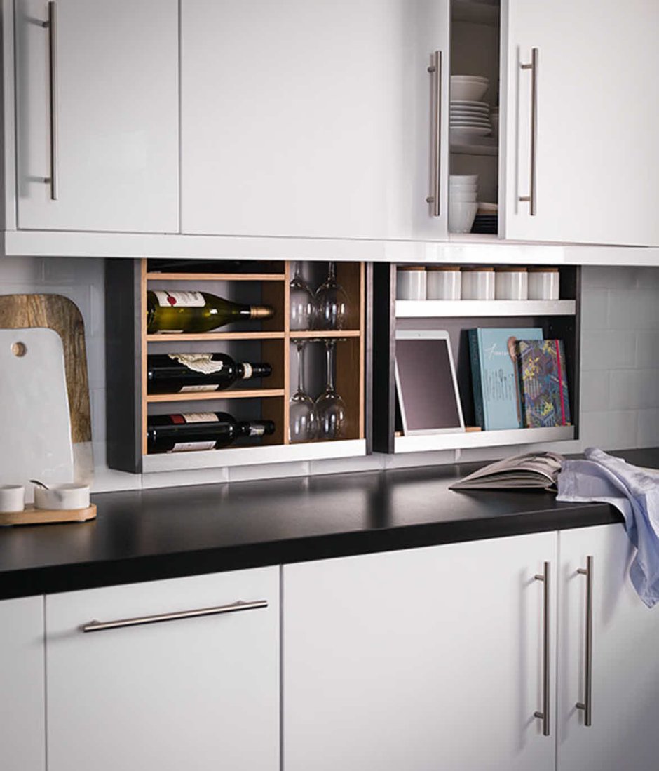 Фартук для кухни с полками