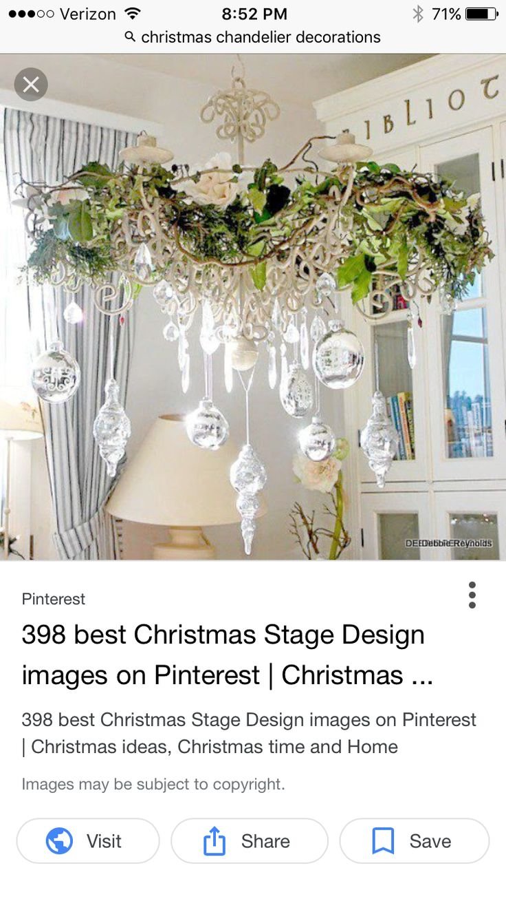 Украшение люстры