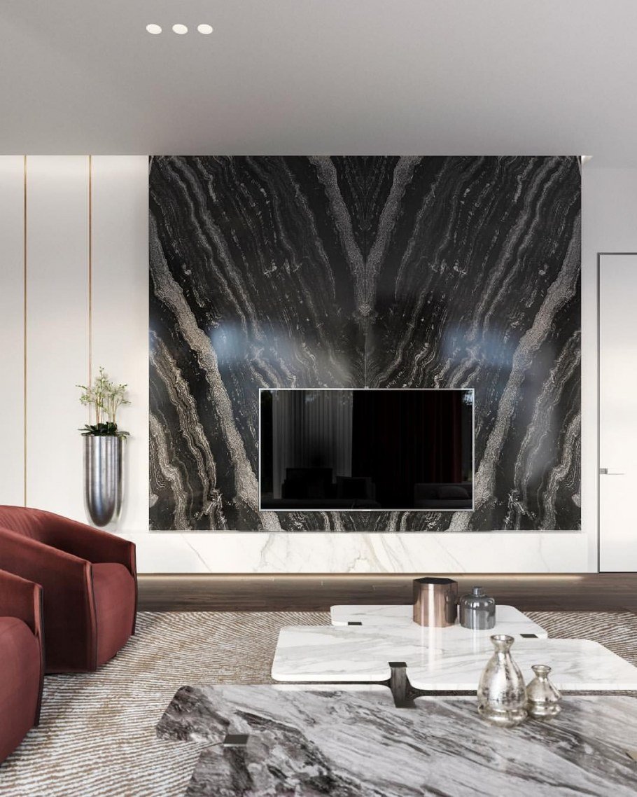 Телевизионная зона из керамогранита