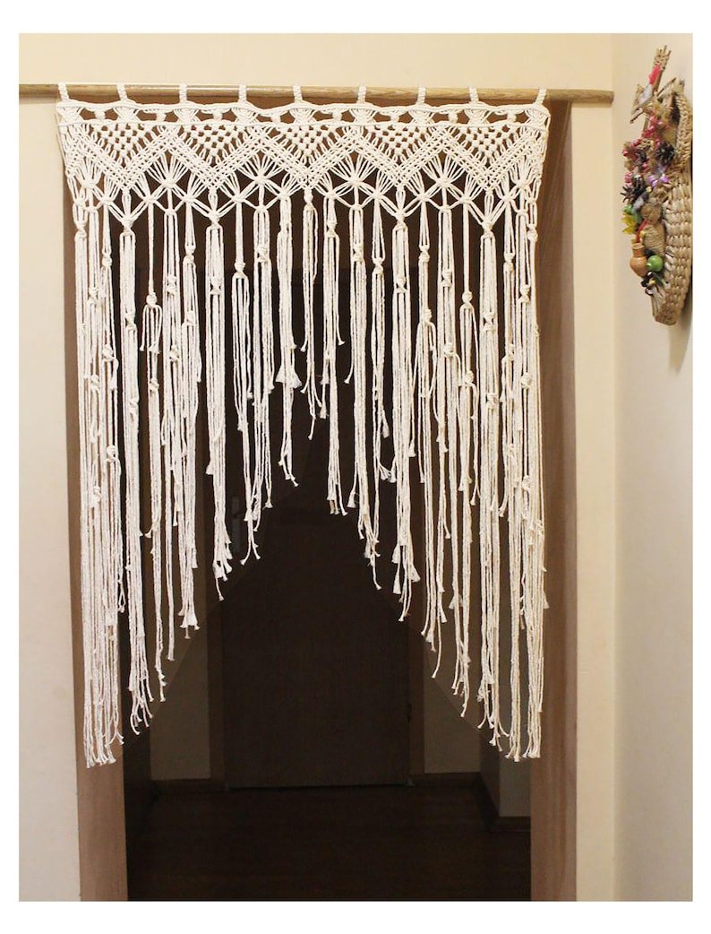 Штора макраме на окно
