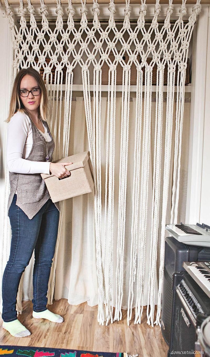 Шторы из веревок