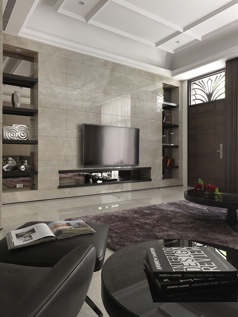 Гостиная в современном стиле мрамор