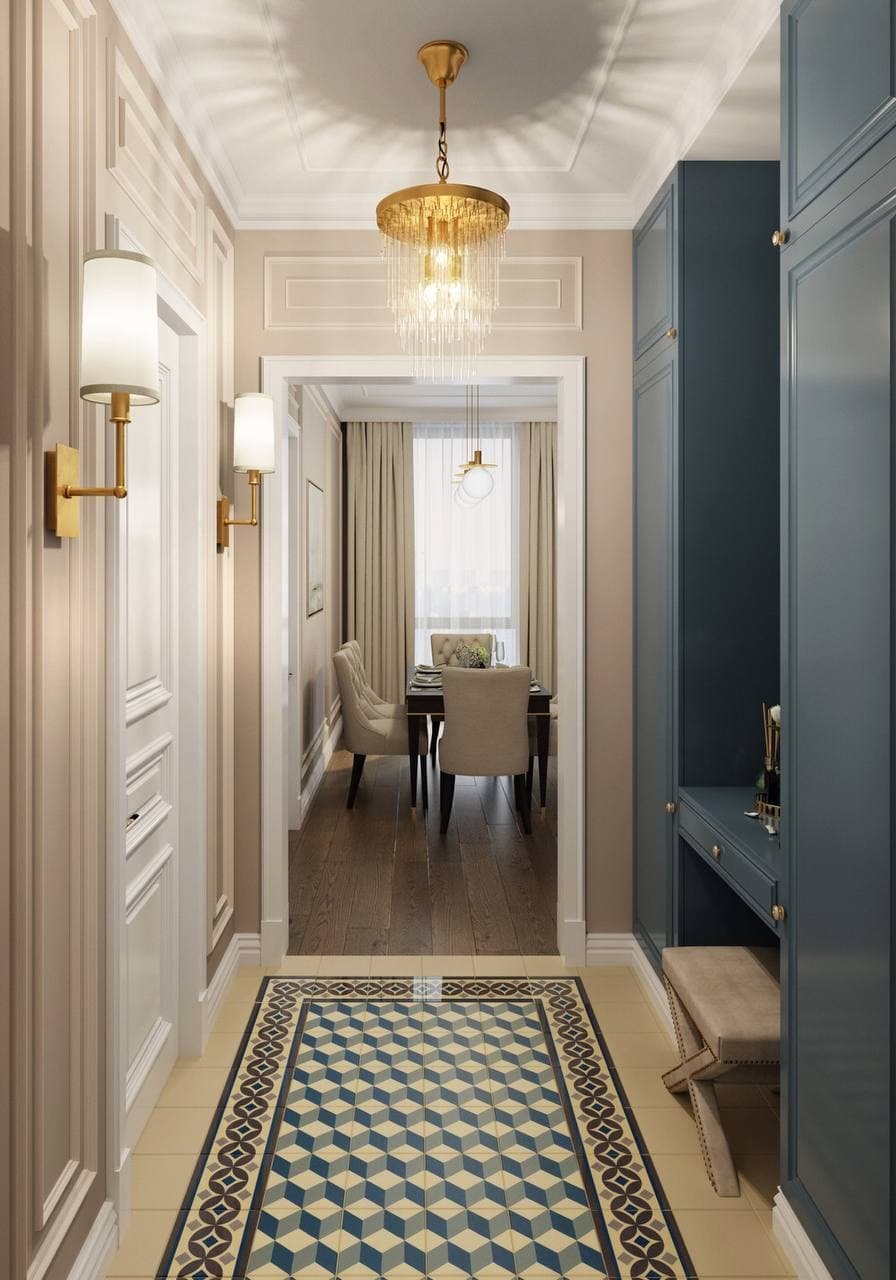 Интерьер прихожей в сталинке