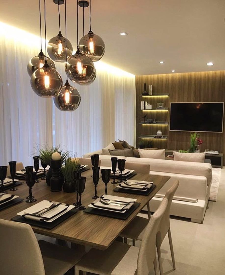 Светильник над обеденной зоной