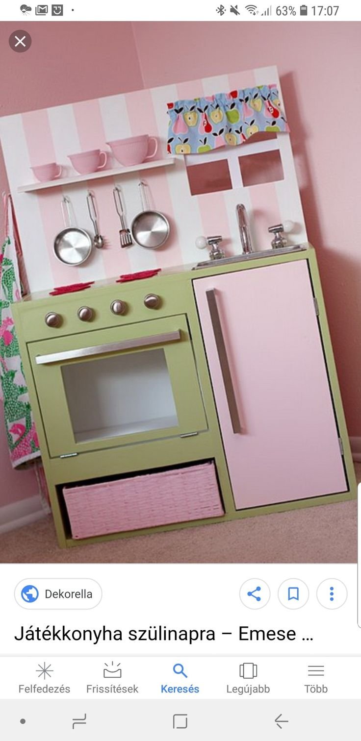 Кухонный гарнитур для девочки своими руками из коробок